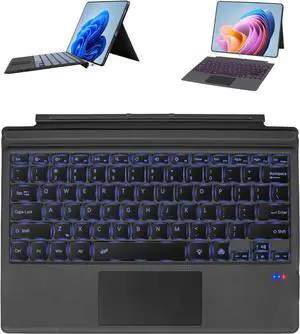 FERRISA Surface Pro 7 Keyboard, 7 Color Backlight Wireless Keyboard for Microsoft Surface Pro 7+/ 7/6/ 5/4/ 3 Type Cover, Ultra-Slim Surface Pro Key-Board with Strong Magnetic