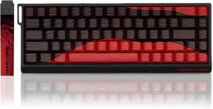 MADLIONS MAD 68 R Magnetic Switch Keyboard,Hall Effect Rapid Trigger 8K Adjustable Actuation Hyper-Fast 65% Wired RGB Mechanical Gaming Keyboard with Side Printed Keycaps Custom Software (Black-Red)