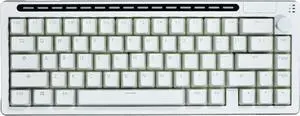 R66 65% Voice-Activated Hot Swap RGB Triple Mode2.4Ghz/Bluetooth 5.0/Wired Wireless Top Gaming Keyboard,Knob Control Mechanical Keyboard, PBT Keycaps (Glacial-White-Linear Switch)