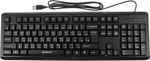 Mobestech Keyboard for Laptop Computer Keyboards 2pcs Gaming Character USB Portable Computer Electronic Zhuyin Keyboard Typing Size Full Chinese Office Wired Accessory Input Wired Keyboard