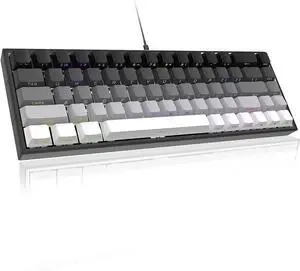 ZIPFORCE 68-Key Mechanical Keyboard, Blue Liner Switches, Type-C Wired Connection, Multi-Color Mixed Backlight, PBT Keycaps, 100 Million Keystroke Lifespan, Hot Swappable Compact Gaming Keyboard