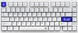 D75 Aluminum CNC Mechanical Keyboard,75% Quick-Release Gasket Mount Hot Swap Tri-Mode Wireless BT5.0/2.4GHz/USB-C Custom RGB Gaming Keyboard PBT Keycaps for PC/Mac Gamer (White)