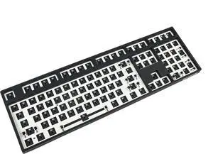 GK108 Plastic Case RGB Hot Swap Programmable PCB Independent Driver Wired and Bluetooth Mechanical Keyboard (Black)