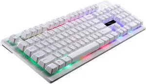 Wired USB Backlit Computer Keyboard, Illuminated Game Floating Keyboard, High Cost Performance Office, Game DedicatedBeautiful Appearance,