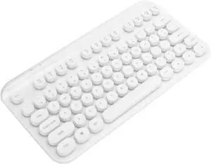 2.4G Wireless Keyboard, 75 Keys Ergonomic Computer Keyboard, Ultra Slim Wireless Keyboard