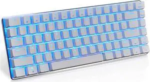 Portable Computer Gaming Mechanical Keyboard, with Luminous Blue Axis for Home PC Laptop/Fast Rebound/Quick Response