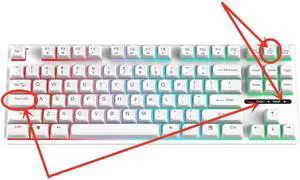 Green Axis Mechanical Keyboard Computer USB Wired Keyboard (Color : 01)