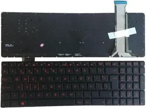 OEM Spanish Red Backlit Keyboard for as-us GL552, N552, G771 Series Laptops - Enhanced Typing Experience Accessories