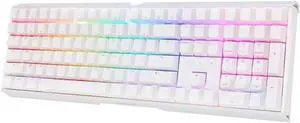 Mechanical Gaming Keyboard with Black Switch 104 Keys LED RGB Backlit Cherry MX Blue Switches for PC/Games Computer