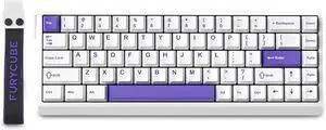 FKZ M68 HE Rapid Trigger RGB Gaming Keyboard,65% Hall Effect Magnetic Switch with Adjustable Actuation 8000 Hz Polling Rate Hot Swap Wired Mechanical Keyboard for PC/Mac Gamer (White)