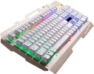 Keyboards Wired USB Notebook Backlight Mechanical Keyboard Feel Metal Light Gaming Computer Keyboard
