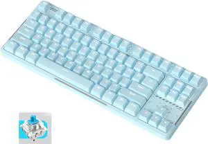 DKM160 Mechanical Gaming Keyboard 87 Keys USB Metal Hot Switch Keyboard Computer Keyboard Gift for Mechanical Gaming Keyboard