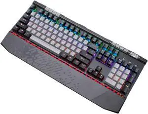 ARCH USB Gaming Keyboard Wired Ergonomic Mechanical Keyboard with Media Key for Windows Desktop, Computer (Color : Black -Green Shaft)
