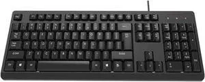 Universal Wired Keyboard  Silent Click USB Keyboard for Laptop, Desktop, and Office Use  Portable Design for Business and Personal Computing