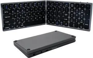 Foldable Bluetooth Keyboard, Ultrathin Portable Travel Keyboard for Laptop Smartphone Tablet Computer