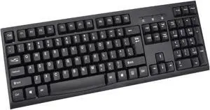 Large USB Keyboard for Home and Office Use  Silent Mechanical Design with Durable Metal Structure