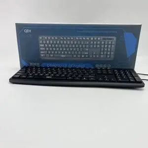 Computer keypads,Wired Computer Keyboard  Basic Black Keyboard - Foldable Stands - Compatible for Windows, PC, Laptop
