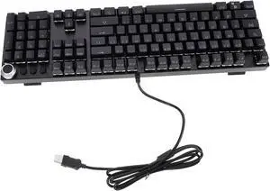 Key RGB Mechanical Gaming Keyboard Backlit Wired USB Keyboard with Ergonomic Design for Home Office and Gaming Durable Two Molding Keycaps