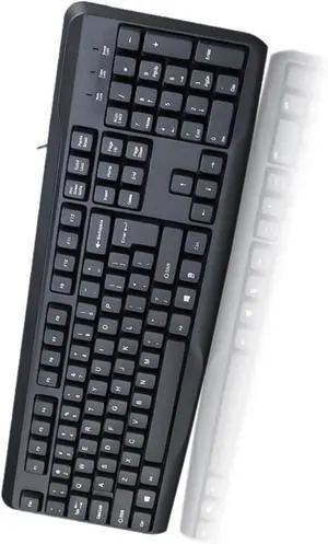 Ywmsfl Office Wire Keyboard 104Keys Ergonomic Designs with Quick Response and Quiet Operations Fast Responses Keyboards
