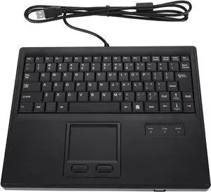 10in Scirrors Foot Keys Wired Keyboard with Touchpad Precise Touch Control, 84 Full Function Keys, 1.5m Long Cable, Compatible with Multiple OS