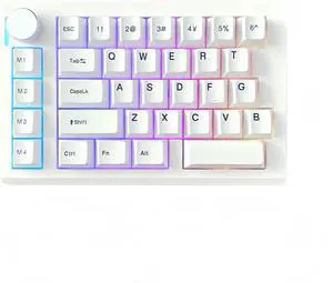 HE33 Magnetic Switch Rapid Trigger RGB Gaming Keyboard,One Handed Hall Effect Hot Swap Mechanical Keyboard Custom Adjustable Actuation Wired E-Sports Macro Keypad with Knob