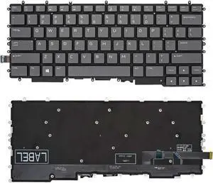 Laptop Keyboard Compatible with DE-L G7 7500 2020 Black US RGB Backlight 4-Zone Color Matching