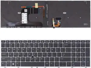 New Keyboard Compatible with H- PC 17 G7 with Point Backlit US Laptop