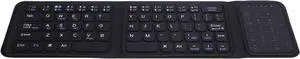 ASHATA Foldable Wireless Keyboard with Touchpad and Digital USB Charging Ultra Thin Pocket Sized Portable Travel Keyboard