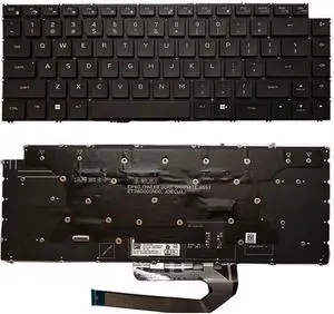 Laptop Keyboard Compatible with De-l X16 R1 R2 US Cherry Mechanical Per-Key RGB Backlit (Per-Key Keyboard)