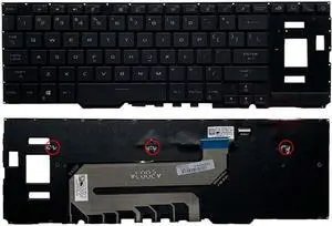 Laptop Keyboard Compatible with AS-U GX550 GX550L GX551 GX551Q Black US RGB Backlight
