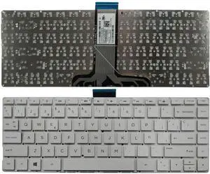Spanish Laptop White Keyboard Compatible with 14-ax 14-ax000 14-ax100 14-AX020CA 14-AX030WM 901658-031 NSK-CX3SQ No Frame