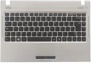OEM Spanish Keyboard for Q330 Laptop - Silver Palmrest C Shell Replacement Accessories