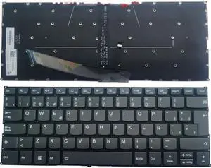 OEM Spanish Laptop Keyboard for 120S 120S-11 120S-11IAP Flex 6-14ARR Flex 6-14IKB - Easy Installation & Durable Design Accessories(with Backlight)