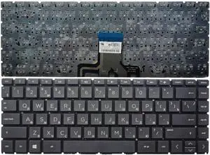 Russian Keyboard Compatible with X360 14-CK 14-CD 14-CE 14-CM 14-DG 14-DH TPN-I131 TPN-Q207 TPN-W131 240 G7 245 G7 Compatible with Various Laptops