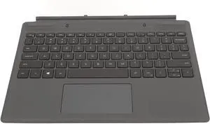 Asixxsix Laptop Detachable Keyboard, Seamless Connection Keyboard with Touchpad, ABS and PU Leather Lightweight and Portable Computer Keyboard for for Latitude 7320 7310