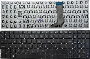 OEM Spanish Laptop Keyboard for as-us X756U X756UA X756UB X756UJ X756UQ X756UV A556U K556U F556U FL5900UB - Black, No Frame Accessories