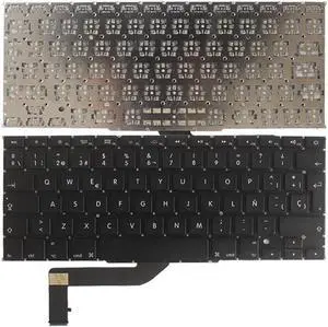Spanish Keyboard Compatible with A1398 ME663 MGXA2 MGXC2 Pro MC975 MC976 ME664 ME665 ME293 ME294 Compatible Laptop Keyboards