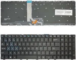 Laptop Keyboard Compatible with MACHENI-K F117-S F117 s6s F117-Si3 911 T6c 911 X6 Black US Backlight