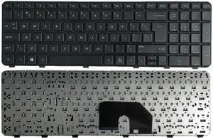 Black UI Laptop Keyboard with Frame Compatible with Models 634139-001 633890-001 640436-001 640436-071 640436-161