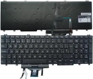 Spanish Laptop Keyboard Compatible with 3500 3501 3540 3541 7530 7730 E7530 M7530 Latitude 5500 5501 5510 5511 Pk132VX3B21