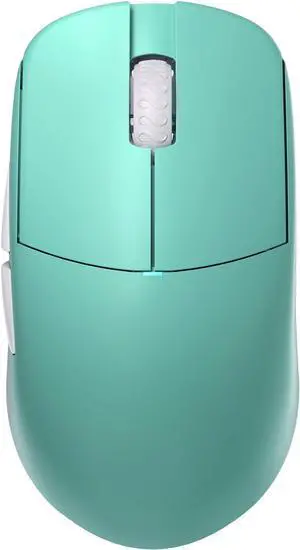 Lamzu Atlantis OG V2 PRO Wireless Gaming Mouse, Ultra Lightweight 57g, Mechanical Switch,26000 DPI,Symmetrical,MCU Nordic 52840,Silver TTC, PAW3395 Sensor (Elegant Blue)-Coming with 1K Dongle