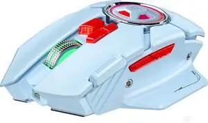 holy sword L8 Gaming Mouse with 10 Programmable Keys, 24000 DPI, 2000Hz Polling Rate, Type-C Charging, RGB Lighting, Macro Keys (Blue)