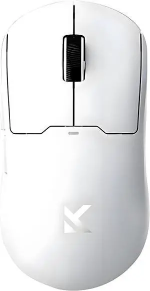 Hyekit MCHOSE A5 V2 Ultra Wireless Esports Gaming Mouse, Wired 8K/Wireless 4K Polling, 26,000 DPI, PAW3395 Optical Sensor, 54g Lightweight, 5 Programmable Buttons, 130 Hr Battery, for PC & Mac, White