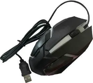 Corded Illuminated Mouse Not only is it The Best Tool for Precise Control, it is Also a Small Helper in Your Life (Black) (NTYDE1)