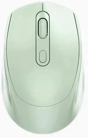 Wireless Mouse 2.4G Dual-Mode Silent Rechargeable Computer Mouse with USB Receiver Portable Cordless Mice for Laptop, PC (Green)