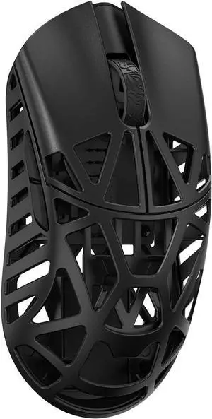 MK x WLMOUSE Beast X Mini Pro Wireless 8K Mouse with Side Slits (OM Optical, Black)