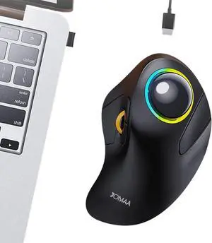 Computer Laptop Mouse 2.4G & Bluetuth-Compatible Rechargeable 5 Adjustable Dpi 44Mm Ball 3 Device Connection for Pc Mac