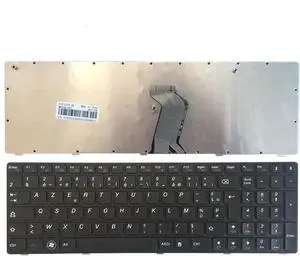 OEM New FR Laptop Keyboard for - Ideapad G575 G570 Z560 Z560A Z560G Z565 G570AH G570G G575AC G575AL G575GL - French Layout, Black Color Accessories