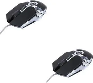 1pc Gaming Mouse Gaming Mouse Computer Mouse Wired Mouse Professional Gaming Mouse Luminous Mouse Computer USB Mouse Primary Mechanical Mouse Plastic/5 (Color: Blackx3pcs Size: 12.5X6.3CMx3pcs) (Blac