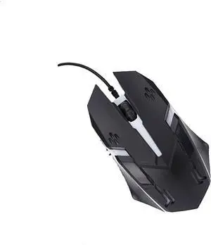 Corded Illuminated Mouse Not only is it The Best Tool for Precise Control, it is Also a Small Helper in Your Life (Black) (NTYDE2)